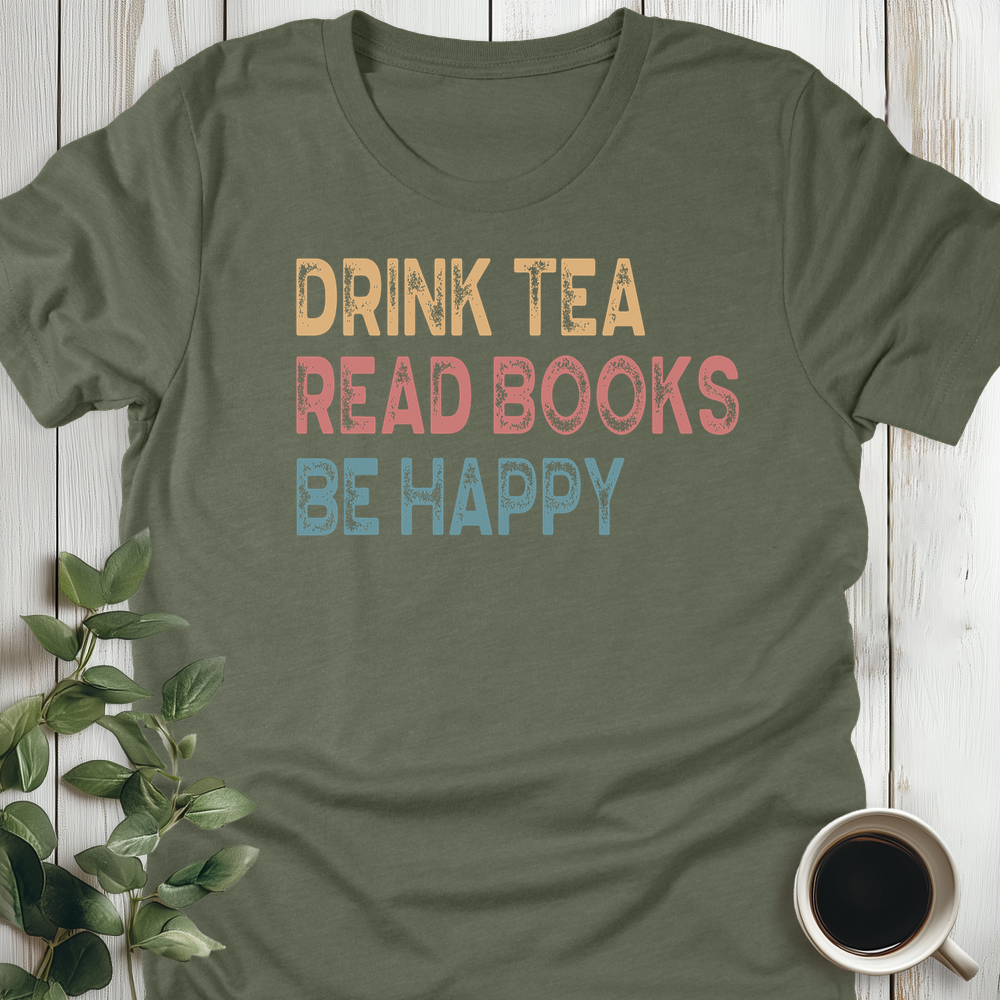 Drink Tea Read Books T-Shirt