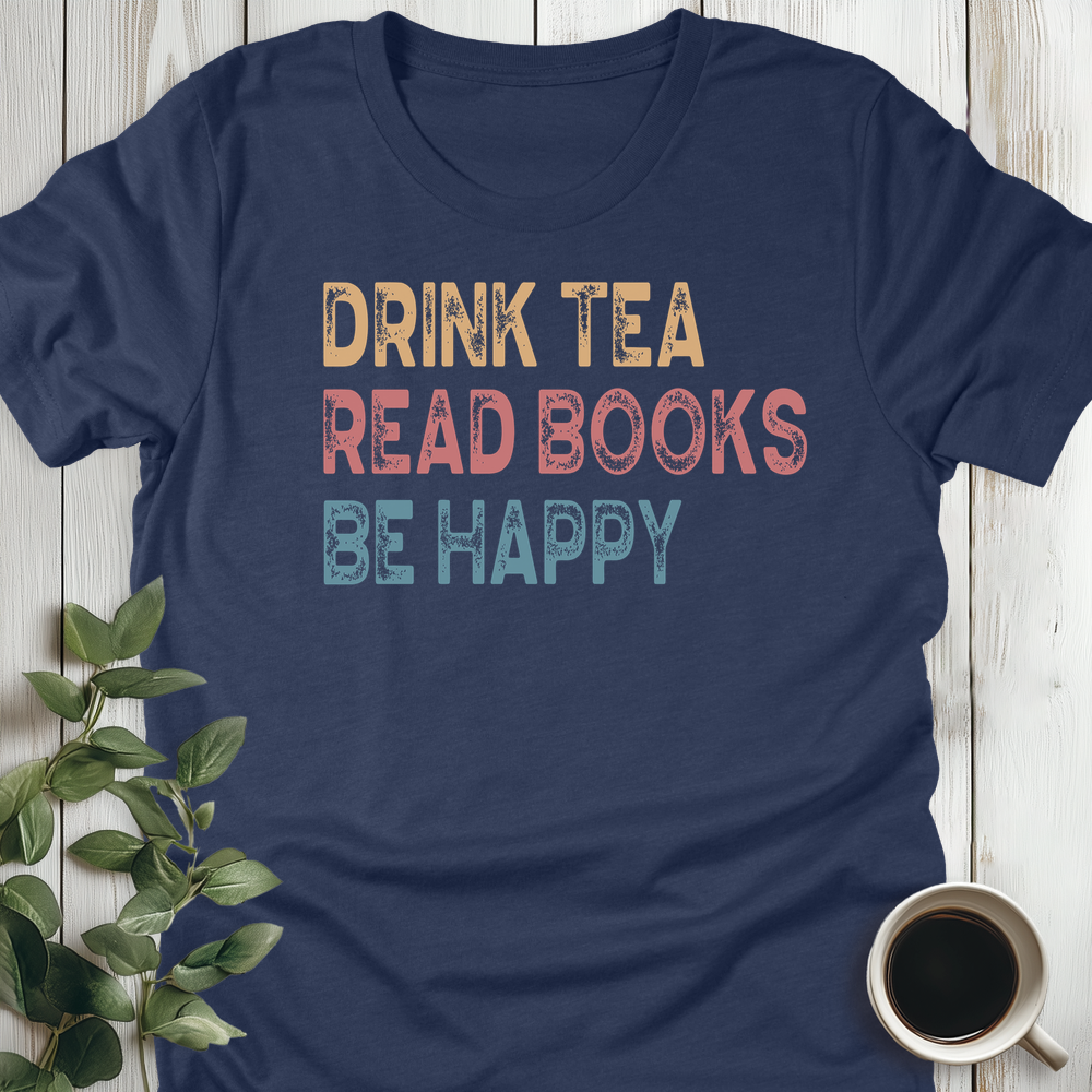 Drink Tea Read Books T-Shirt
