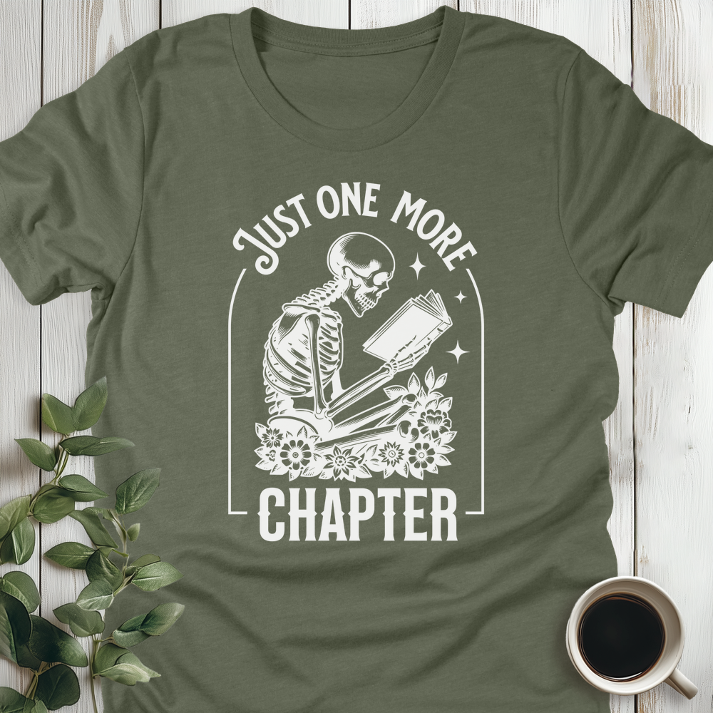Just One More Chapter Skull T-Shirt