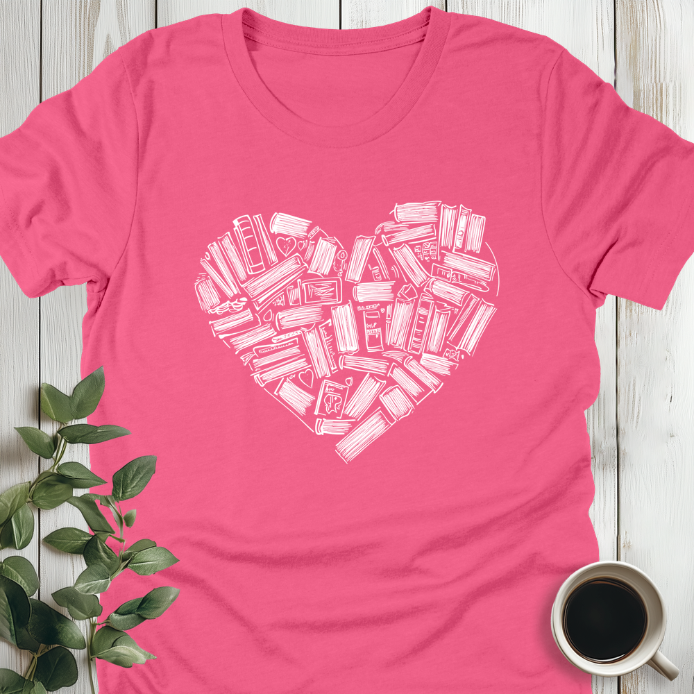 Book Hearts T-Shirt