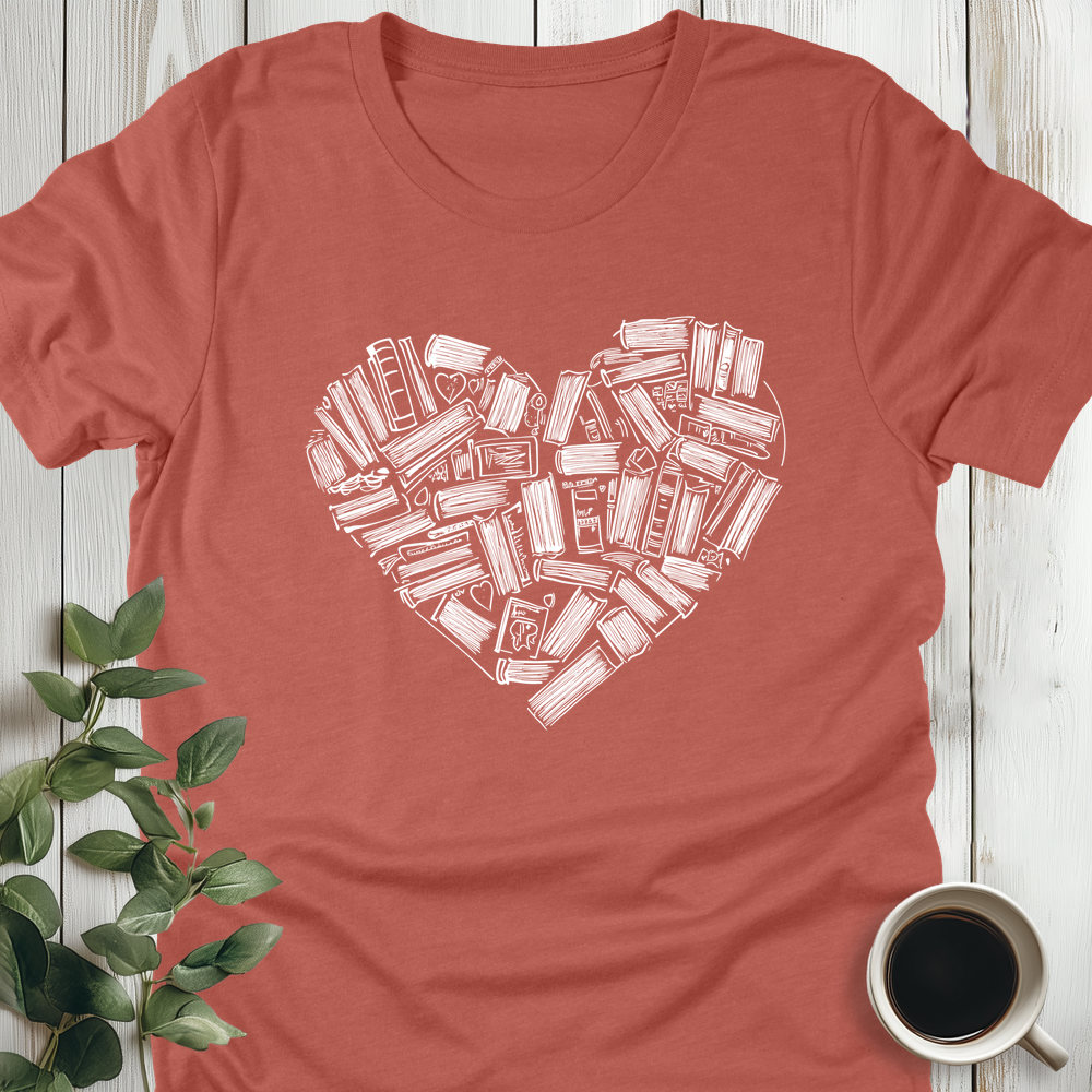 Book Hearts T-Shirt
