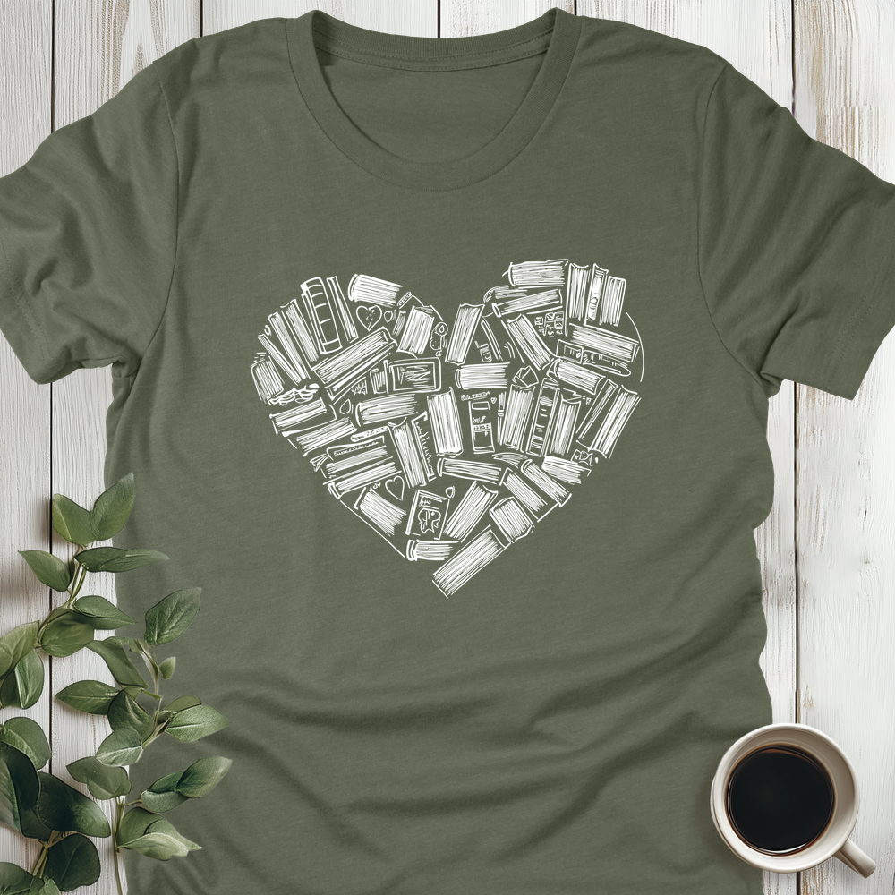 Book Hearts T-Shirt
