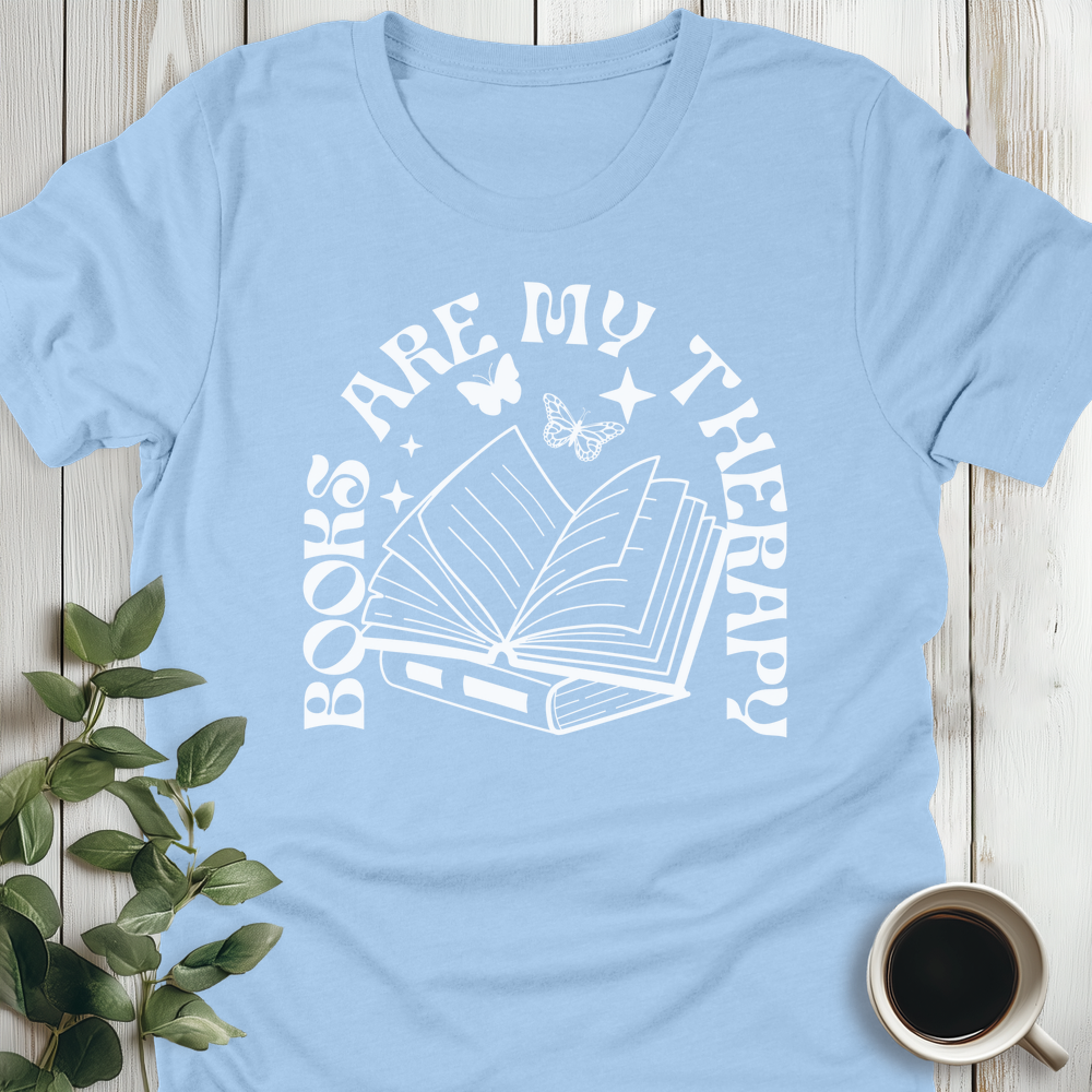 Books Are My Therapy T-Shirt
