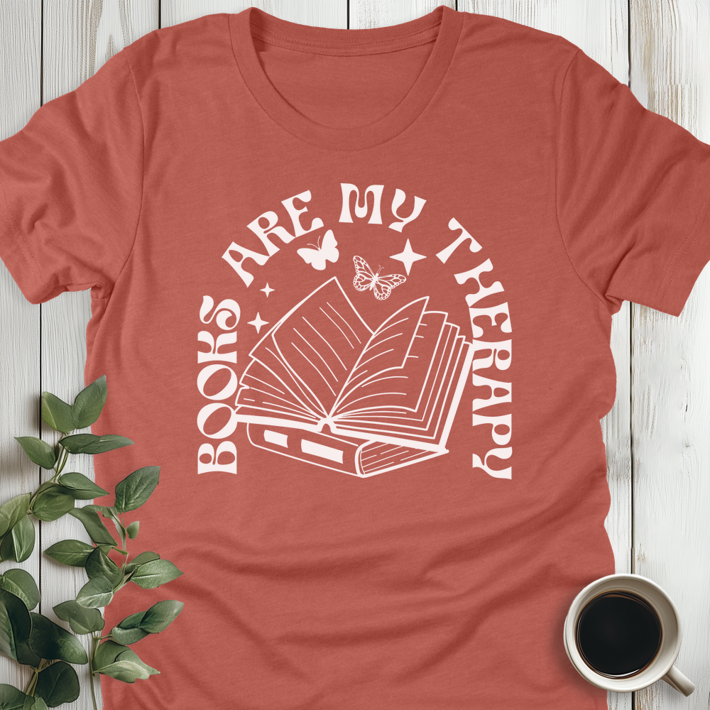 Books Are My Therapy T-Shirt