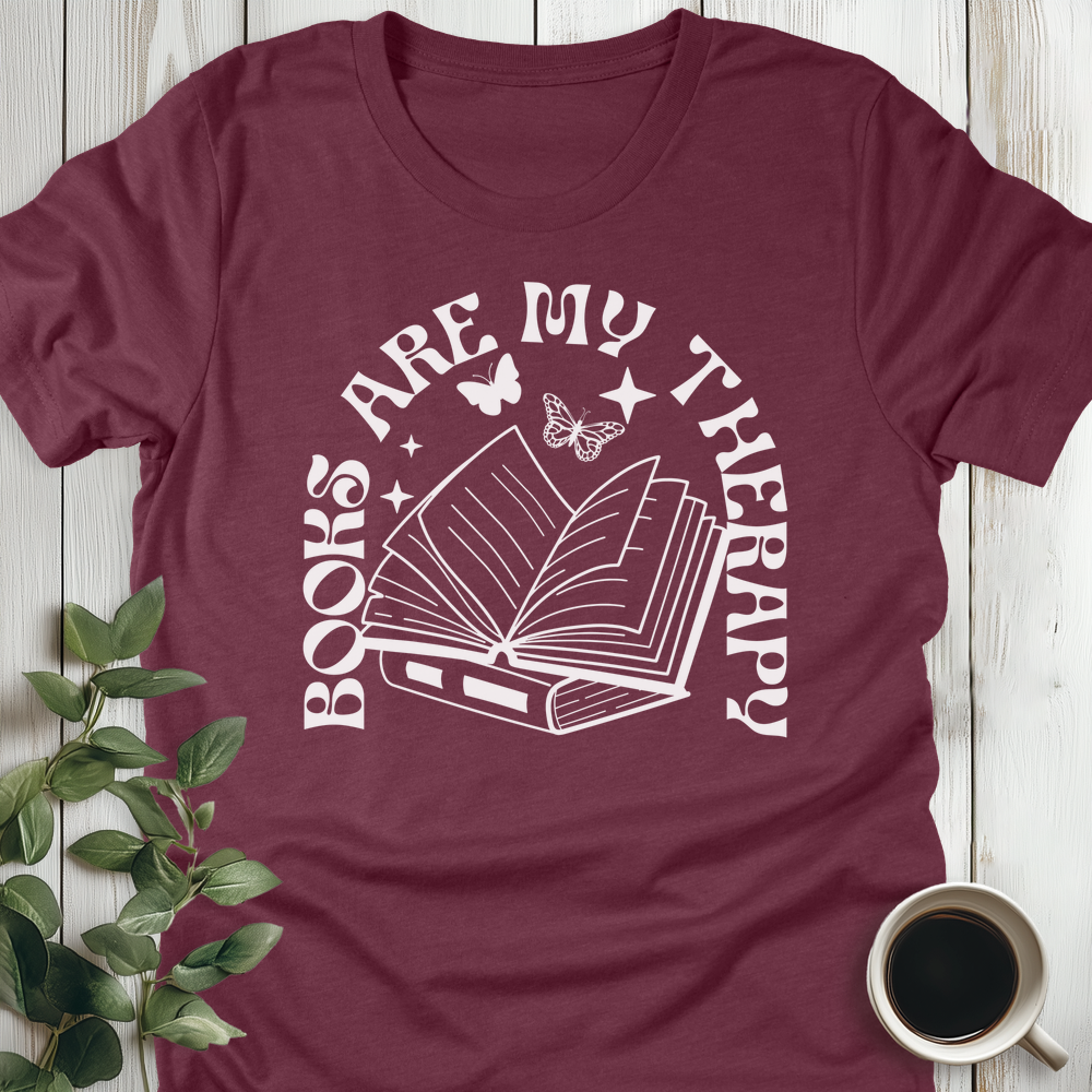 Books Are My Therapy T-Shirt