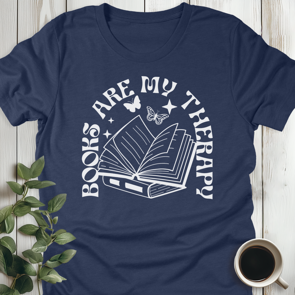 Books Are My Therapy T-Shirt