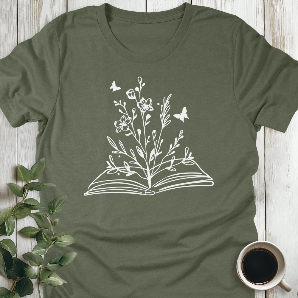 Flower Book T-Shirt