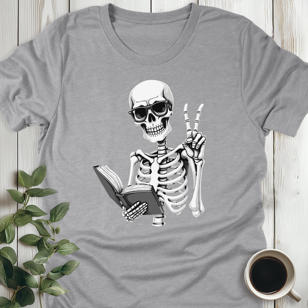 Reading Skeleton T-Shirt