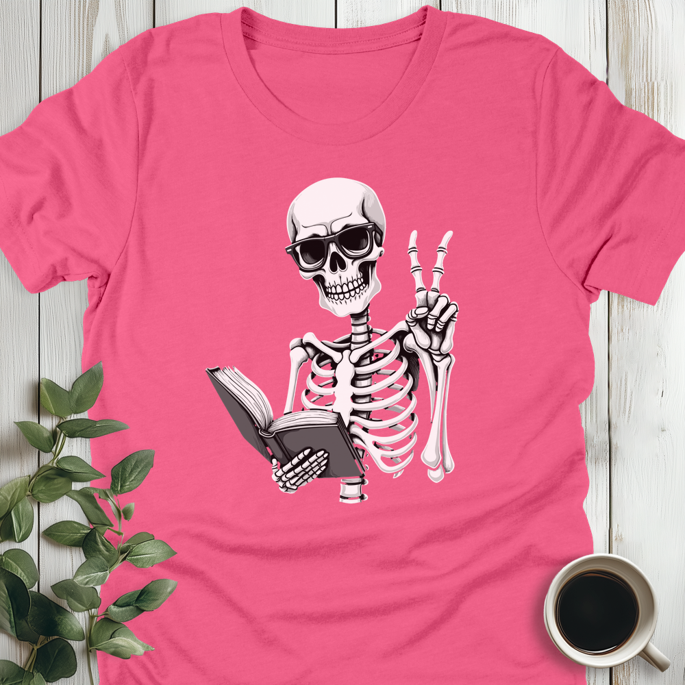 Reading Skeleton T-Shirt