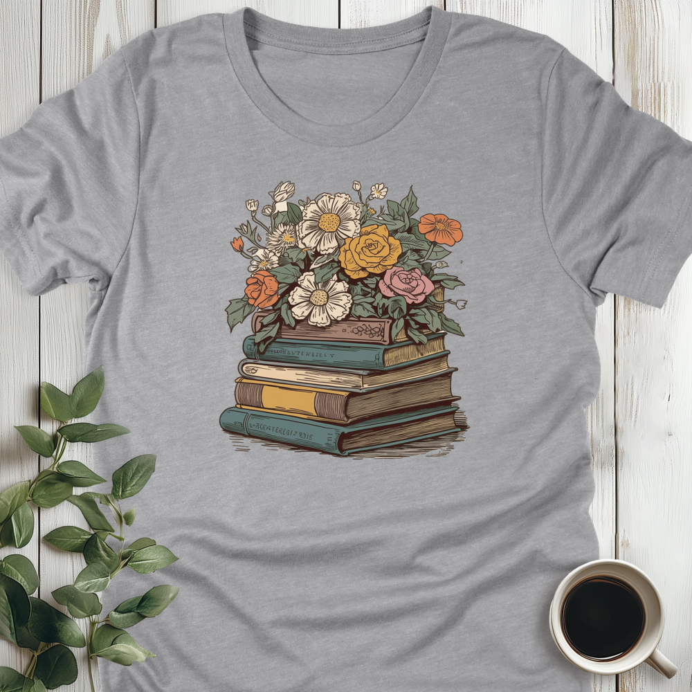 Books And Blooms T-Shirt