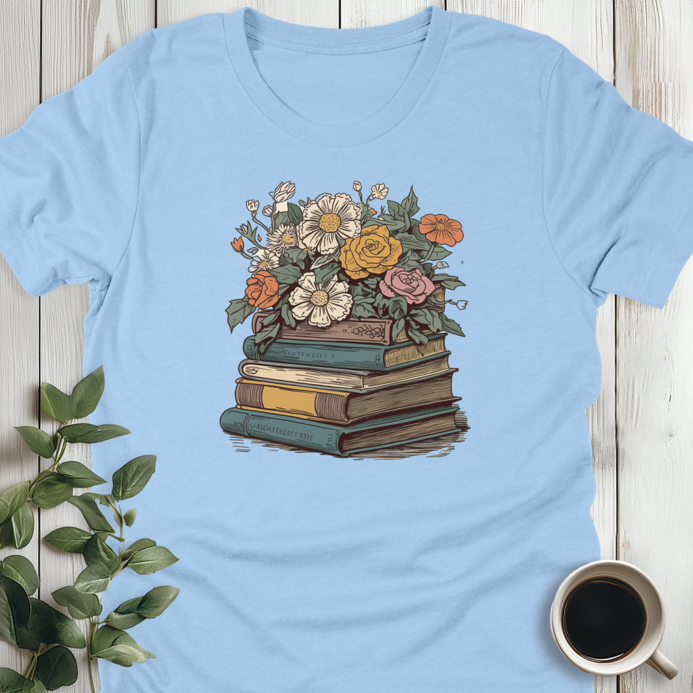 Books And Blooms T-Shirt