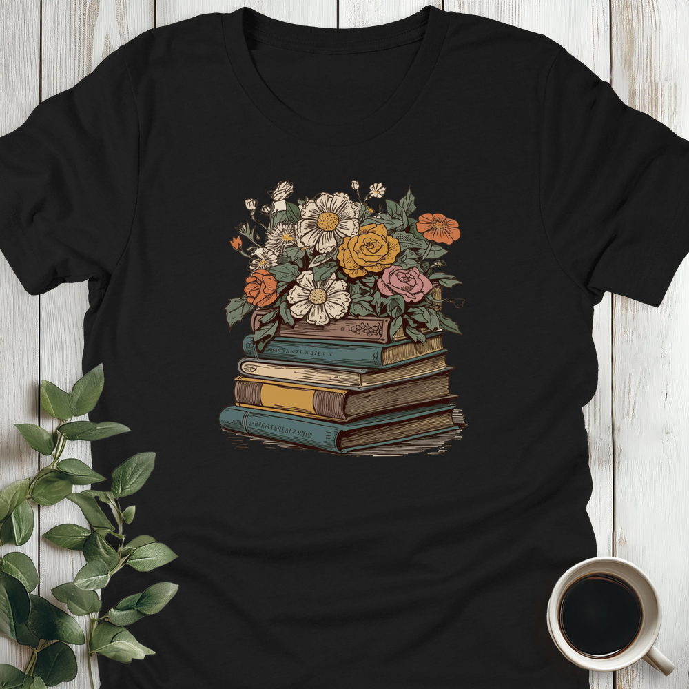 Books And Blooms T-Shirt