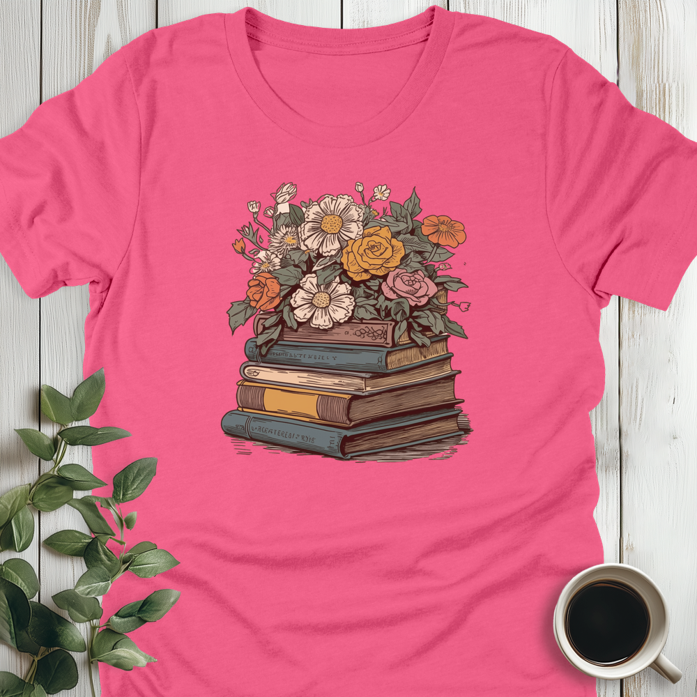 Books And Blooms T-Shirt