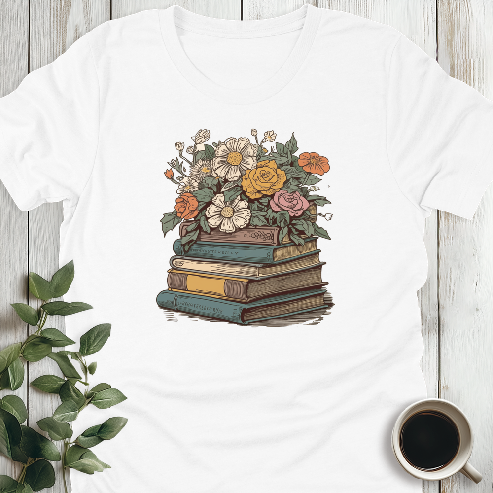 Books And Blooms T-Shirt