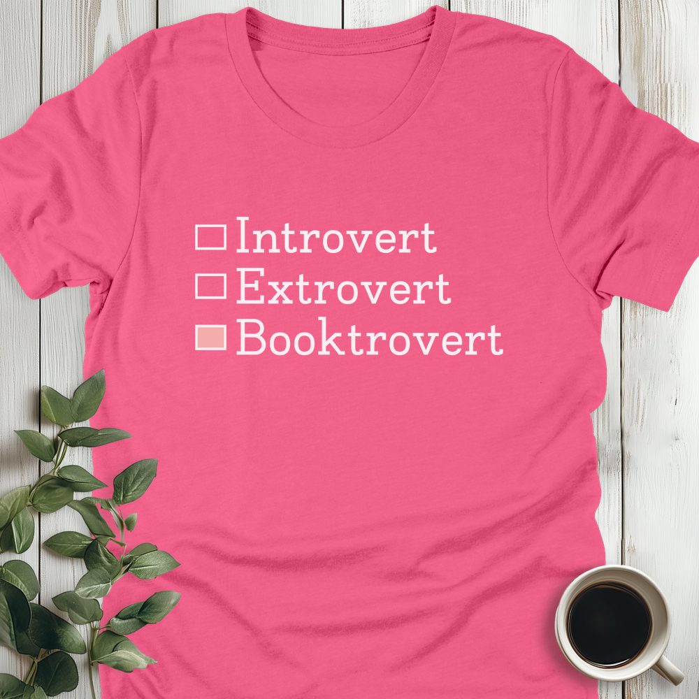 Booktrovert Checkboxes T-Shirt