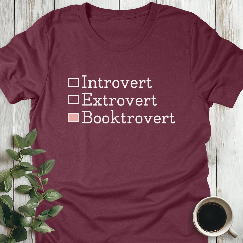 Booktrovert Checkboxes T-Shirt