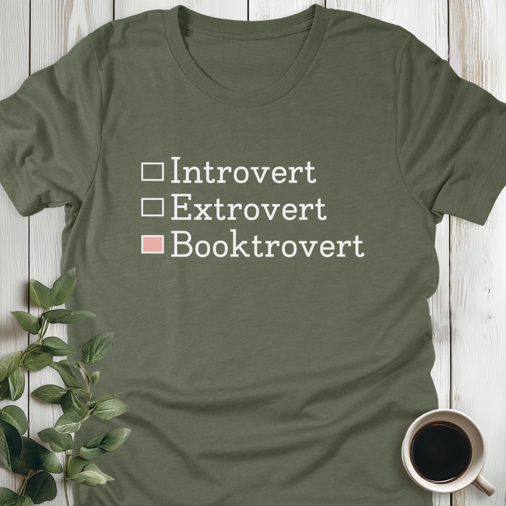 Booktrovert Checkboxes T-Shirt